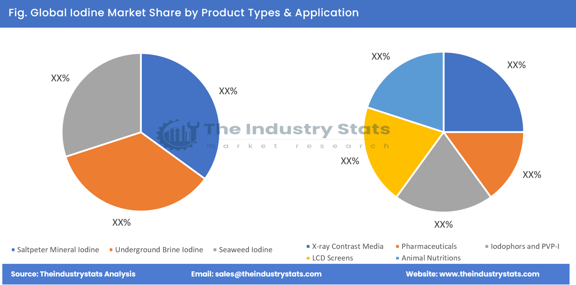 Iodine Share by Product Types & Application